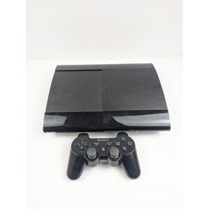 Sony PlayStation 3 Super Slim PS3 500GB Black Console Gaming System CECH-4001C